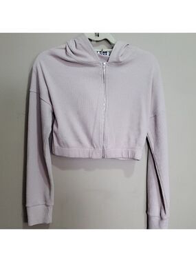 Tic Toc Light Pink Cropped Hoodie Size Small